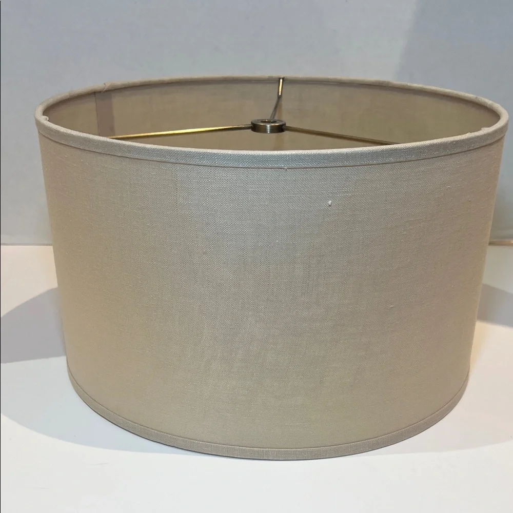 RH Restoration Hardware Beige Drum Lampshade